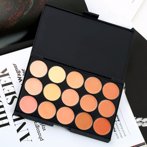 15 Color Professional Facial Concealer Camouflage Contour Palette Salon Face Corrector Cosmetic Beauty Makeup Tools Palette