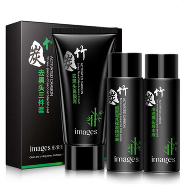 3pcs/set Women Nose Facial Blackhead Remover Cream Mask Shrink Pores Cream Set Face Skin Care Facial Beauty Accessories