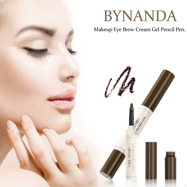 Waterproof Anti Sweat Bynanda Makeup Eye Brow Cream Gel Pencil Pen Long Lasting Make Up Cosmetic Beauty Tool top quality